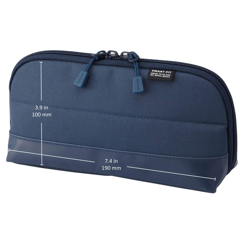 LIHIT LAB Pen Case (Pencil Case), Water & Stain Repellent, 8" x 4'', Black (A7688-24) - Image 2